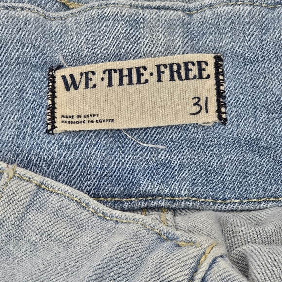 WE THE FREE High Waisted Light Wash Flare Jeans Size 31 - Picture 6 of 7
